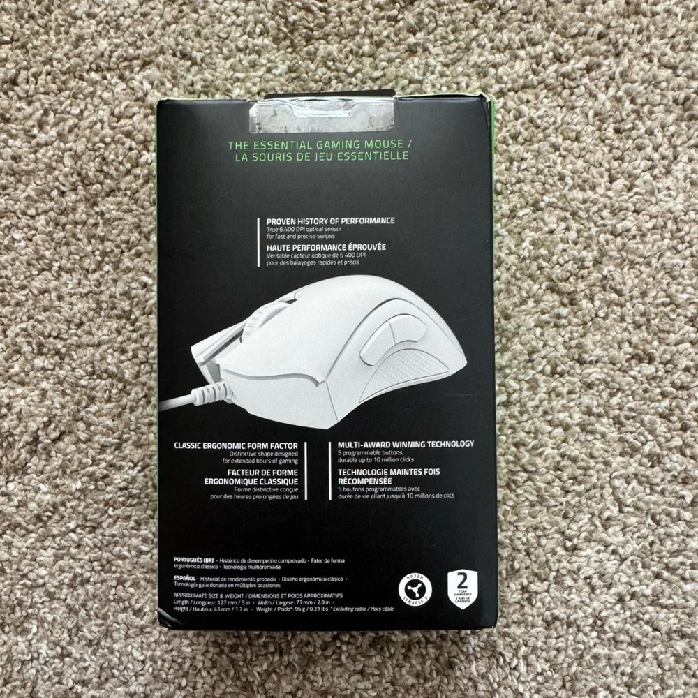 Razer DeathAdder Essential White Edition Mouse